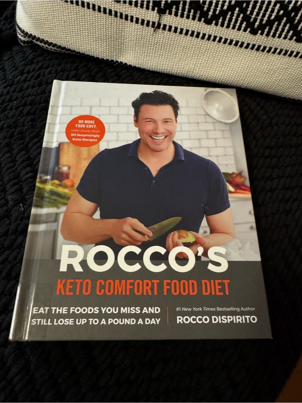 Rocco's Keto Comfort Food Diet Cookbook - Navy & Orange Cover